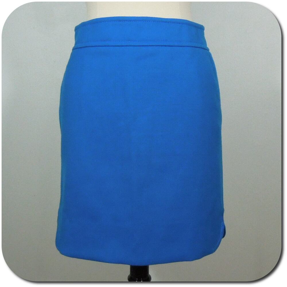 ANN TAYLOR Straight Skirt 6 Womens Sapphire Blue Fitted